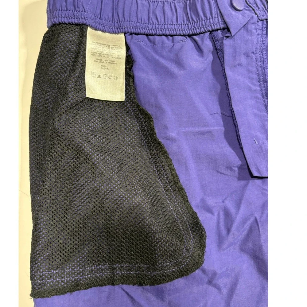 Columbia‎ Men's Purple Nylon Cargo Shorts Elastic Waist Size XL